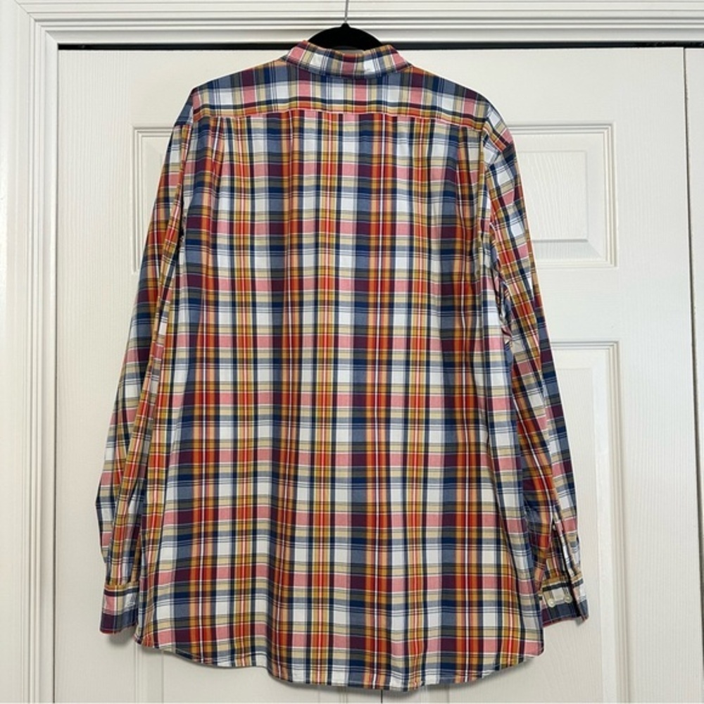 Eddie Bauer Legend Wash Classic Fit Plaid Oxford Button Down‎ Shirt Sz Large EUC - Picture 2 of 6